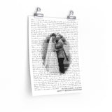 Lyrics Song -- poster/ 11''x14'' -- Victor & Jodie