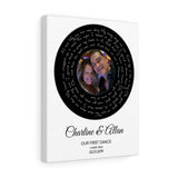 Love Anniversary Lyrics -- Canvas 11"X14" -- Charline & Allan