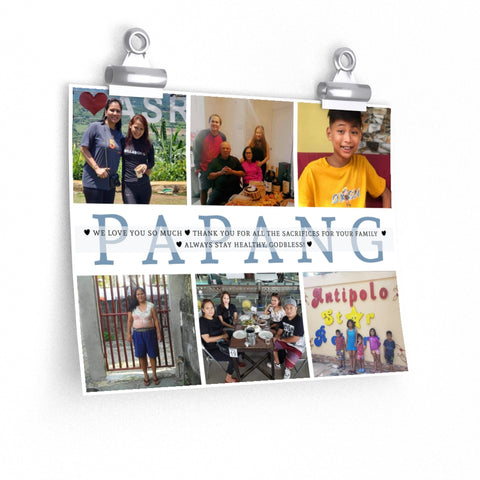 Daddy Family Prints --  Unframed 9''x11'' -- PAPANG