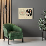 Music Lyrics Song -- Canvas 18"X24" -- Melissa and Stephen