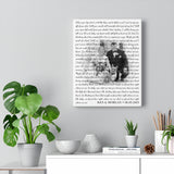 Lyrics Song -- Canvas 11"X14" -- Ken & Morgan