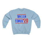 Wallen Combs 20 -- Unisex Crewneck Sweatshirt -- Light Blue -- 12 -- printify