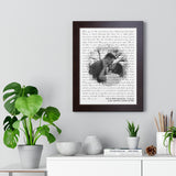 Lyrics Song -- Black Framed poster/ 12”x16” -- MR&MRS NELSON