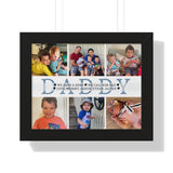 Photo -- Love, Mommy, Aaron, Ethan, Aliyah -- Black frame 11x14 -- Printify