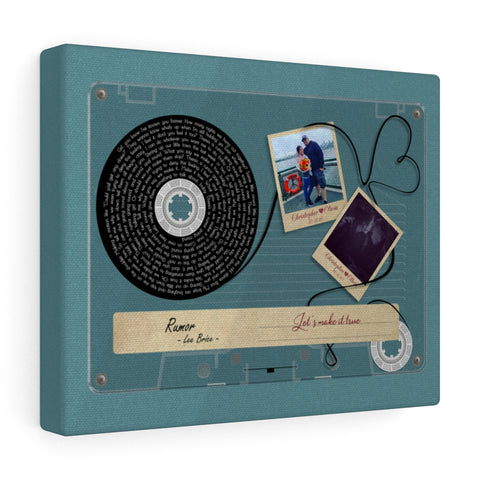 Cassette -- Christopher & Olivia 10.31.20 -- Canvas 8x10 -- Printify