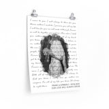 Lyrics Song -- Poster/ 16''x20'' -- Frank & kimberly