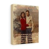 Lyrics -- Hugh & Gloria January 23, 1982 -- Canvas 8x10 -- Printify