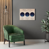 Star map -- Matthew and Tricia -- Canvas 18x24 -- printify