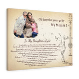 Lyrics -- My Mum & I -- Canvas 18x24 -- Printify