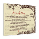 Lyrics -- Swing Life Away (Rise Against) -- Canvas 24x30 -- Printify