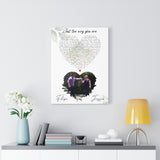 Music Lyrics Song -- Canvas 18"X24" -- Felipe & Jessica