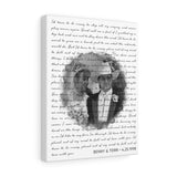 Lyrics -- Benny & Terri 4.25.1998 -- Canvas 11x14 -- Printify