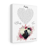 Lyrics -- Christy & Eric -- Canvas 8x10 -- Printify
