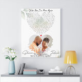 Music Lyrics Song -- Canvas 24"x30" -- Shamon & Johnnie