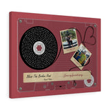 Love Anniversary Poster -- Canvas 18"X24" -- Chris & Jennifer