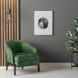 Lyrics -- Michael & Bethany 11.22.2020 -- Canvas 18x24 -- Printify