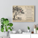 Lyrics - Canvas 16x12 Printify - She Talks to Angels