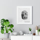 Music Lyrics Song -- White framed 11"x14" -- Keith & Christina