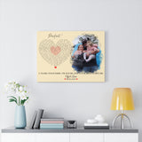 Music Lyrics Song -- Canvas 18"X24" -- Cliff & Laura