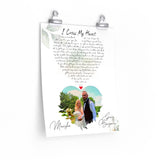 Lyrics Song -- poster/ 11''x14'' -- Marsha & Gary Brymer