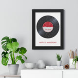 Lyrics Song -- Black Framed poster/ 12”x16” -- Lucia and Dean