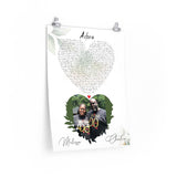 Lyrics -- Melissa & Charlie -- 18x24 -- Printify