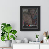 Lyrics Song -- Black Framed poster/ 12”x16” -- Nevaeh & Christian