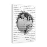 Lyrics Song -- Canvas 18"X24" -- Michael and Boogie