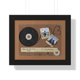 Cassette -- Happy Birth Day My love 09.03.2022 -- Black framed 11x14 -- Printify