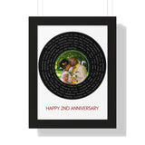 Lyrics Song -- Black Framed poster/ 12”x16” -- DeMarcus & TaWanna