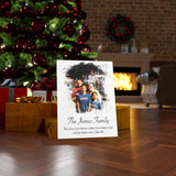 Print poster -- The James Family -- Canvas 18x24 -- Printify