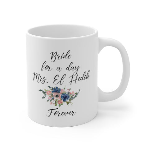 Personalized Mrs Wedding Mugs -- 11oz -- 1 -- El Hedok -- printify