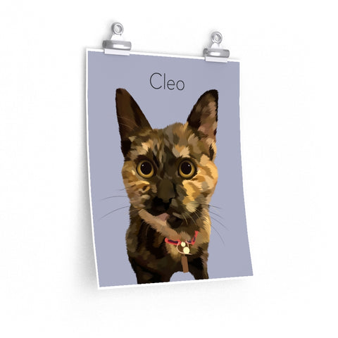 Printify 11x14 Poster - Cleo Dog 2.6