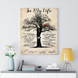 In My Life Lyrics -- Canvas 24"x30" -- 15