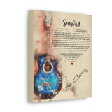 Printify Canvas Gallery Wraps 8x10 - Songbird (Cassidy) - Guitar & Heart