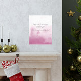 Printify Matte 11x14 Poster - Side by side, Or miles apart, SISTERS, Will always be, connected by heart