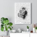 Lyrics Song -- Canvas 12"X16" -- Scott & Abbie