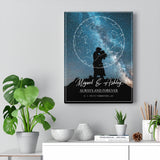 Love Anniversary Print -- Canvas 12"X16" -- Miguel & Ashley