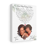 Lyrics -- Tom & Jackie 10/14/196 -- Canvas 8x10 -- Printify