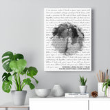 Lyrics -- Donnie & Jenna Black 7.18.20 -- Canvas 12x16 -- Printify