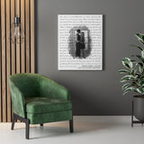 Lyrics -- Darin and Trisha 10/13/2019 -- Canvas 24x30 -- Printify