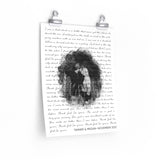Lyrics -- Tanner & Megan November 2021 -- 11x14 -- Printify