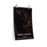 Lyrics -- Drew&Ruby 2-14-2022 -- 12x18 -- Printify