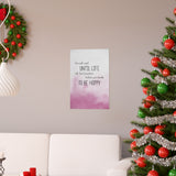 Print poster -- You can't wait until life isn't hard -- 12x18 -- Printify