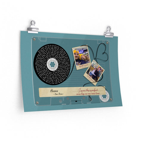 Cassette -- Kyle & Crisanna 06.11.2020 -- 12x18 -- Printify
