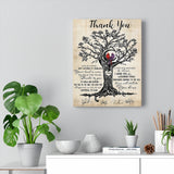 Thank you -- 8 -- Canvas 11x14 -- printify