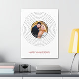 Song Record -- Canvas 18"X24" -- Kevin & Briana 10/20/2018