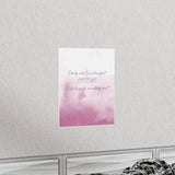 Printify Matte 11x14 Poster - Side by side, Or miles apart, SISTERS, Will always be, connected by heart