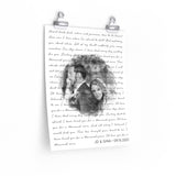 Lyrics -- JD & Gina 09.10.2021 -- 11x14 -- Printify