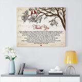 Thank You Lyrics Poster -- 25 -- Canvas 24x30 -- Printify
